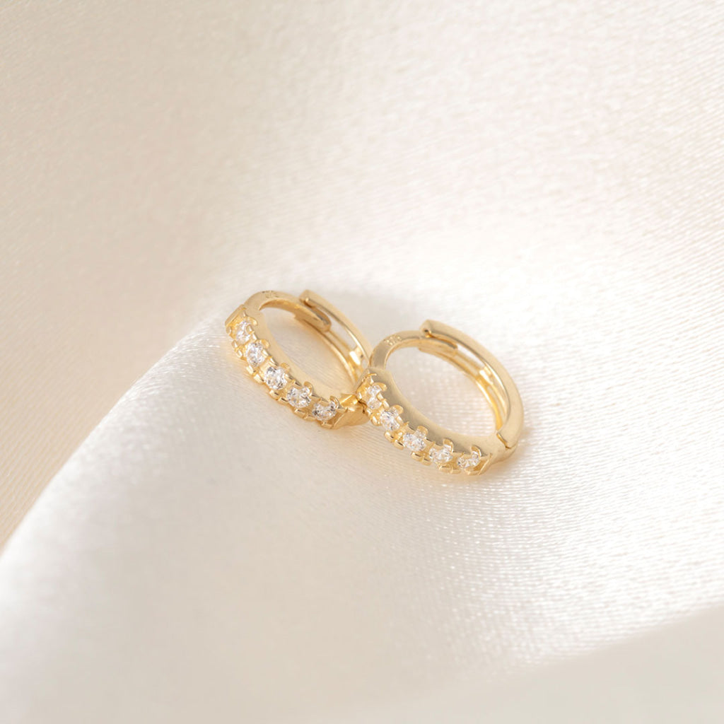 Adore Huggie Earrings - 7mm | 9ct Gold