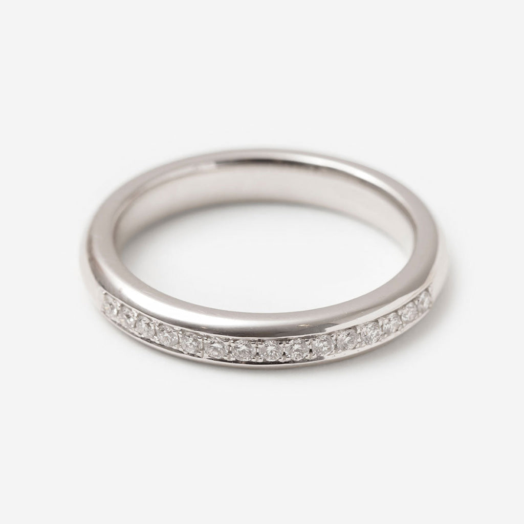AGATHA | Diamond Wedding Ring in 18ct White Gold - K - Rings