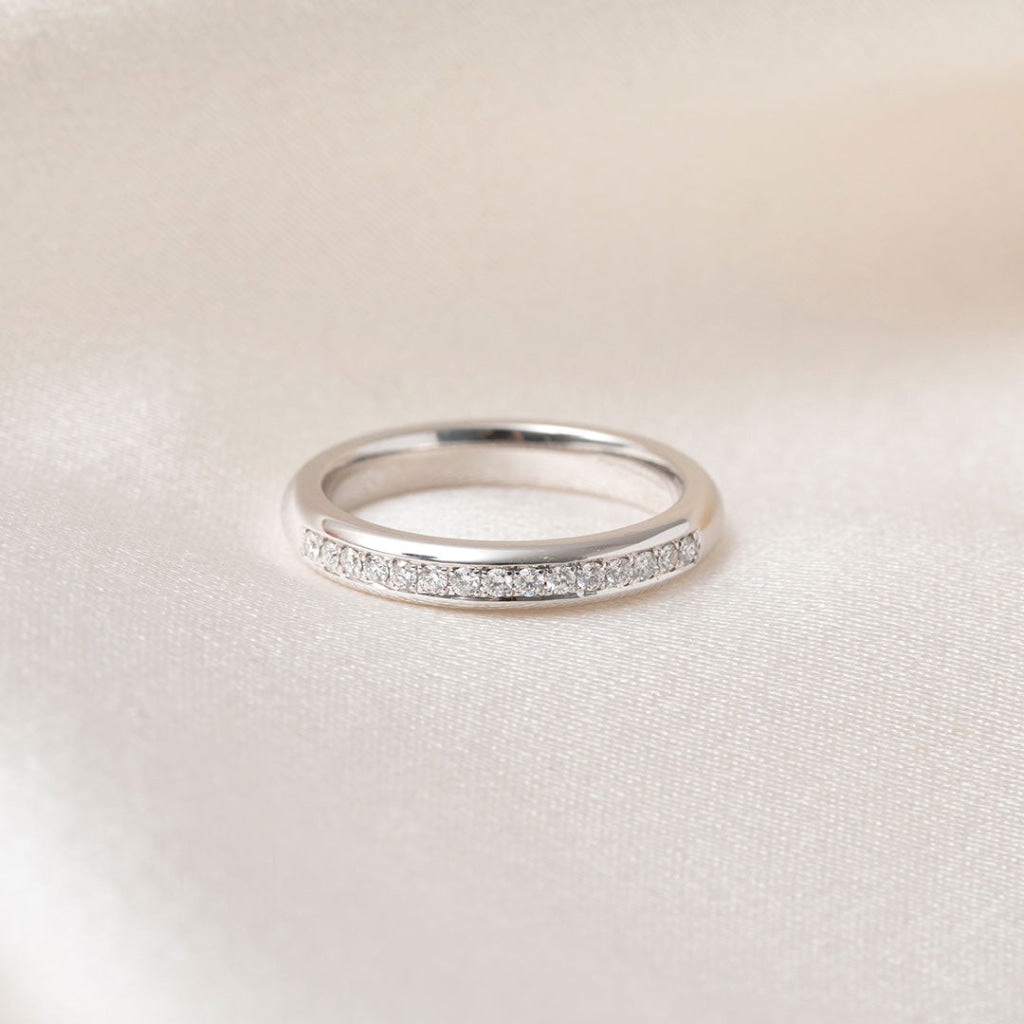 AGATHA | Diamond Wedding Ring in 18ct White Gold - K - Rings