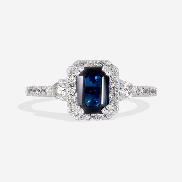 FLOATING BLUE SAPPHIRE & DIAMOND RING – SHAY JEWELRY
