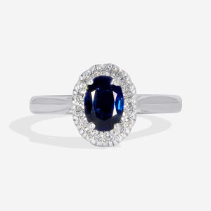 ALANAH Platinum | Diamond & Sapphire Ring