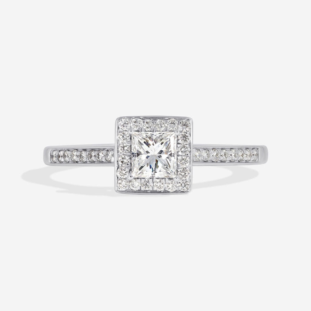 Alder | 18ct White Gold Princess Cut Engagement Ring