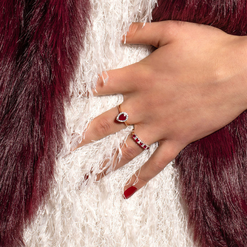 ALLURE | Ruby Diamond Ring - Rings