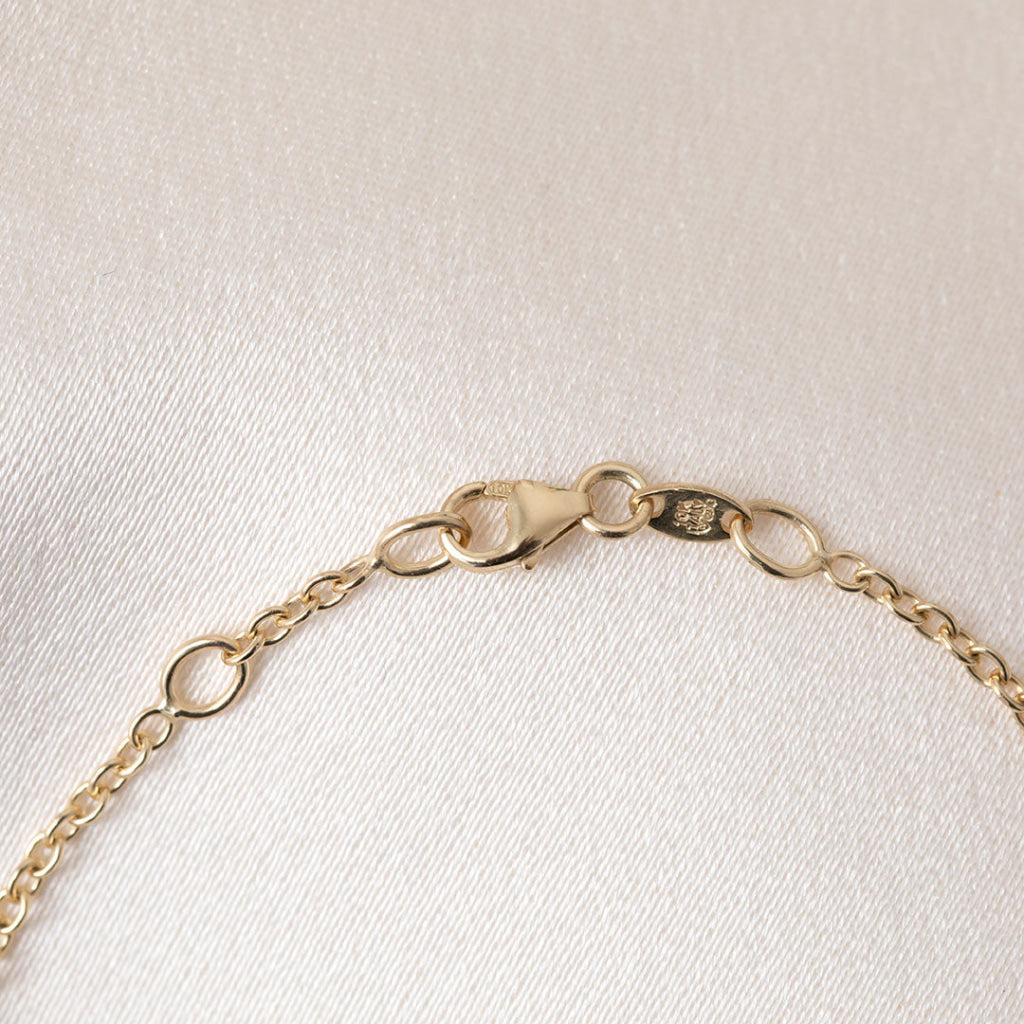 ALUNA Oval | Lab Grown Diamond Bracelet in 10ct Gold