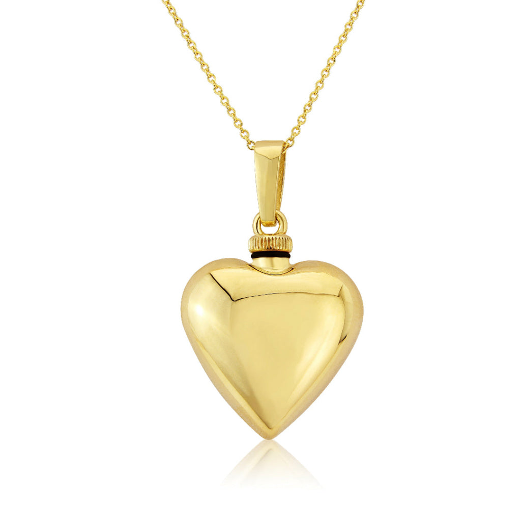 Always With You Heart Cremation Necklace | 9ct Gold
