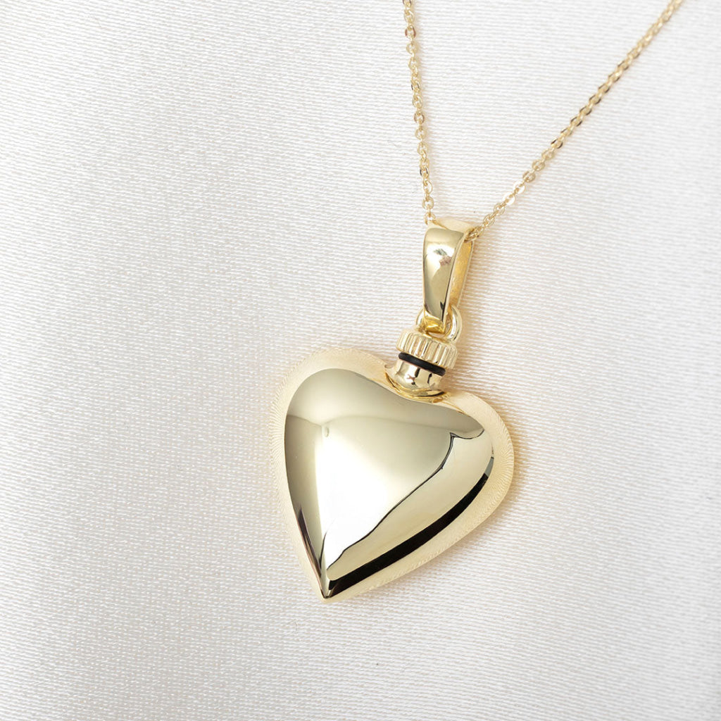 Always With You Heart Cremation Necklace | 9ct Gold