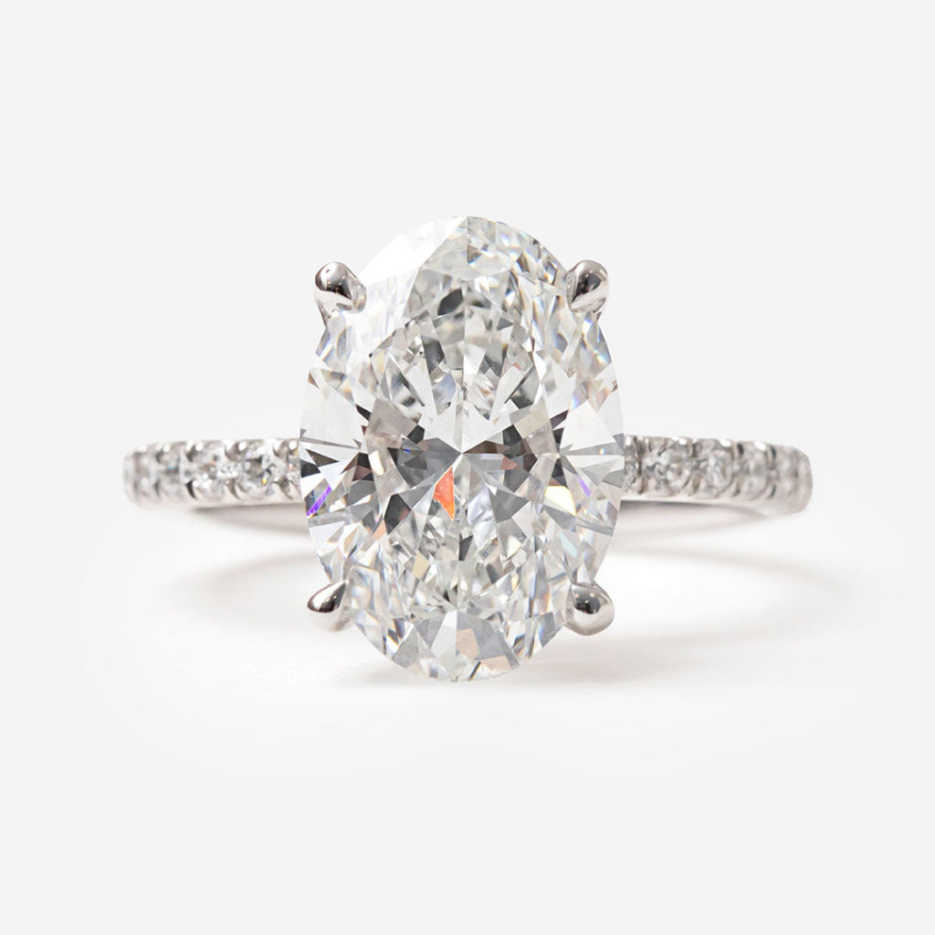 AMALFI 4ct | Oval Solitaire Lab Grown Diamond Engagement