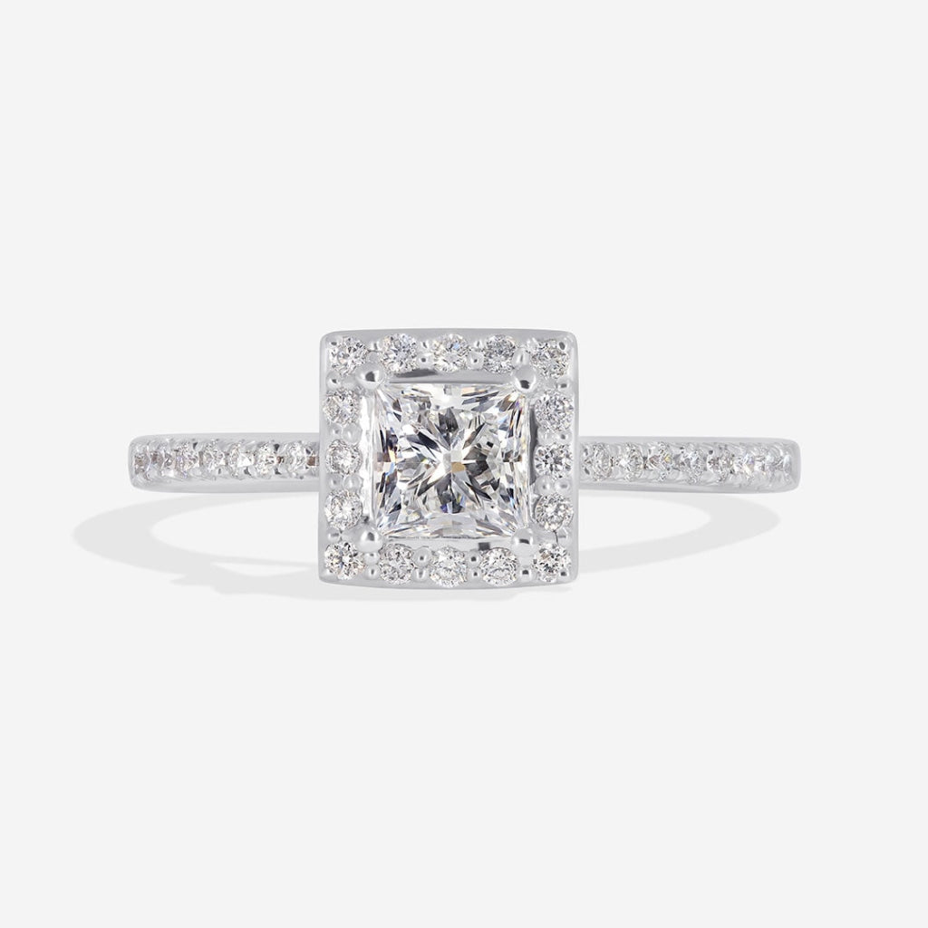 Amber 18ct White Gold Diamond Engagement Ring