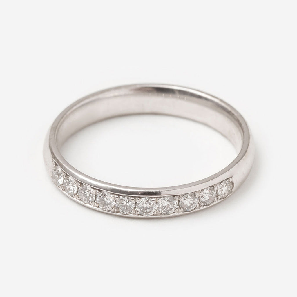 AMORET | Diamond Wedding Ring in 18ct White Gold H Rings