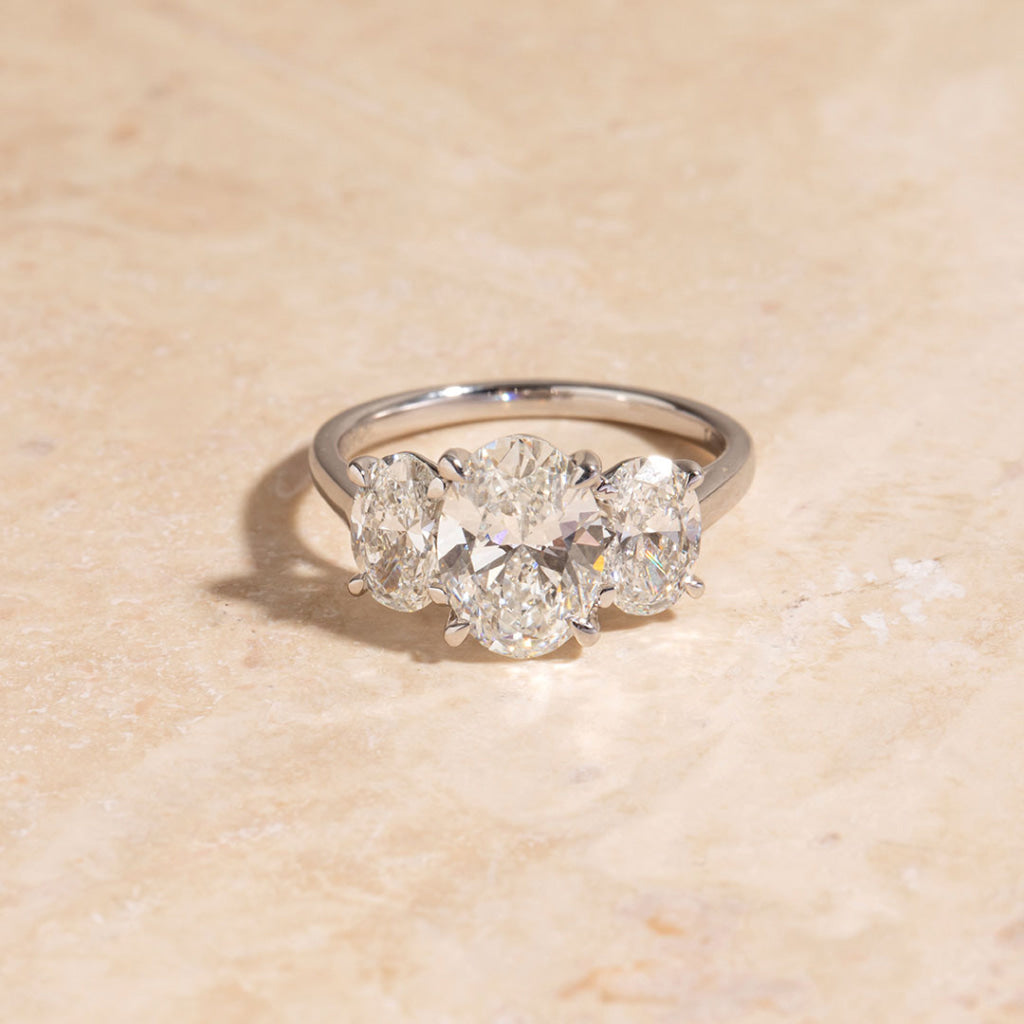 AMOUR Platinum 3.40ct | Diamond Engagement Ring Lab Grown