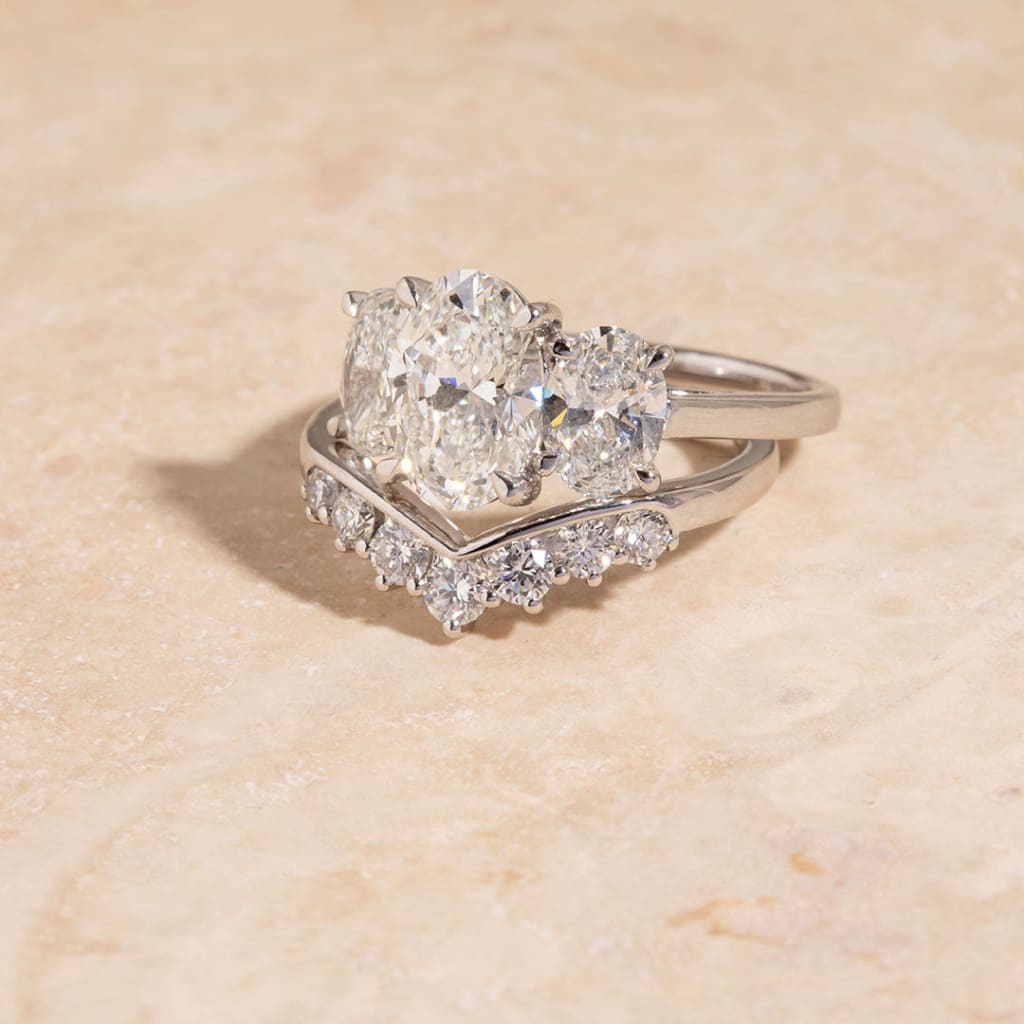 AMOUR Platinum 3.40ct | Diamond Engagement Ring Lab Grown