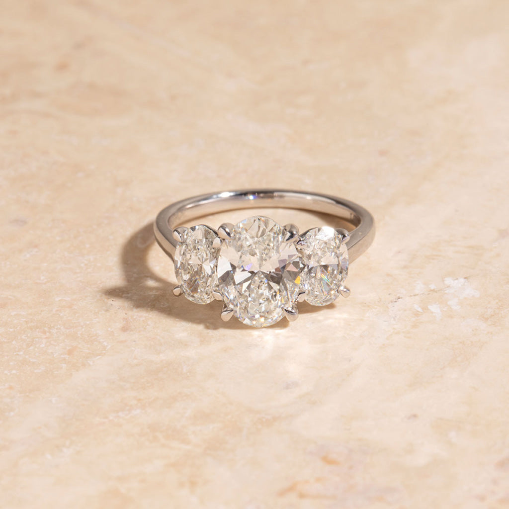 AMOUR Platinum 3.40ct | Diamond Engagement Ring Lab Grown