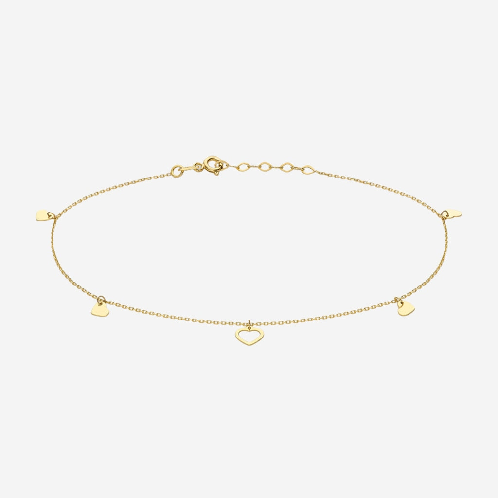 Anklet - Heart | 9ct Gold