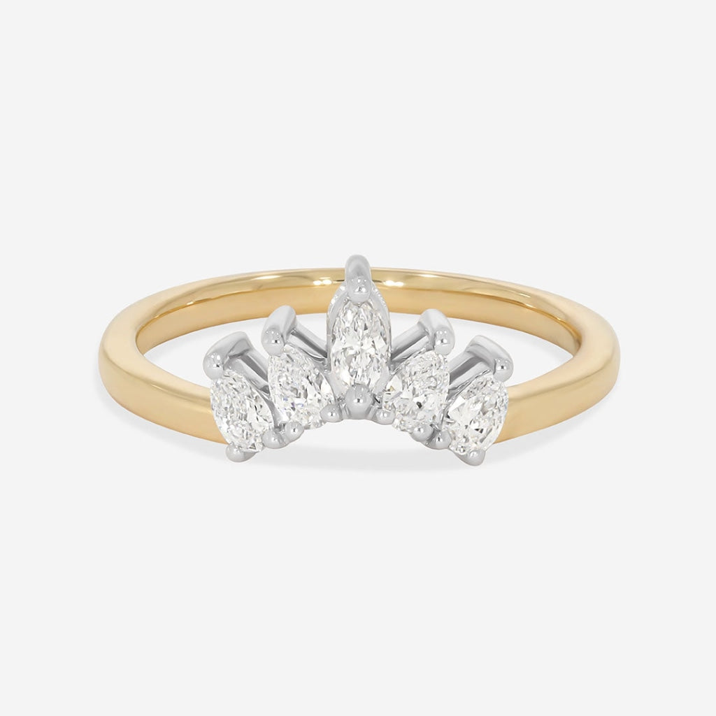 ANNA - 18ct Yellow Gold | Diamond Wedding Ring Lab Grown -