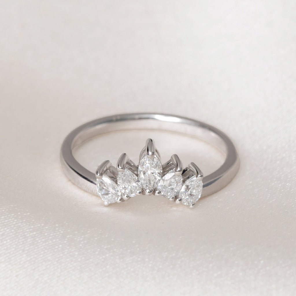 ANNA | Lab Grown Diamond Wedding Ring in Platinum - Rings