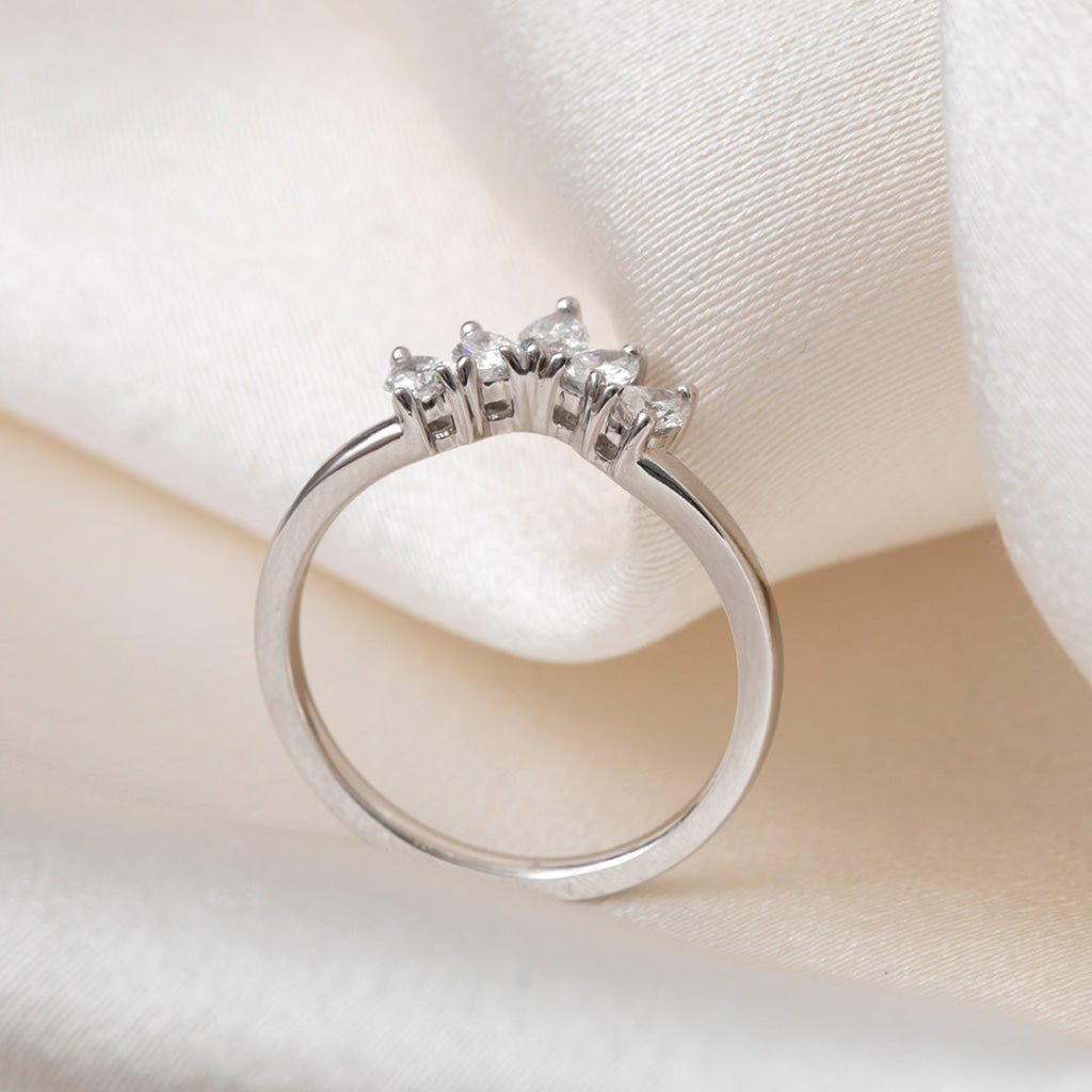 ANNA | Lab Grown Diamond Wedding Ring in Platinum - Rings