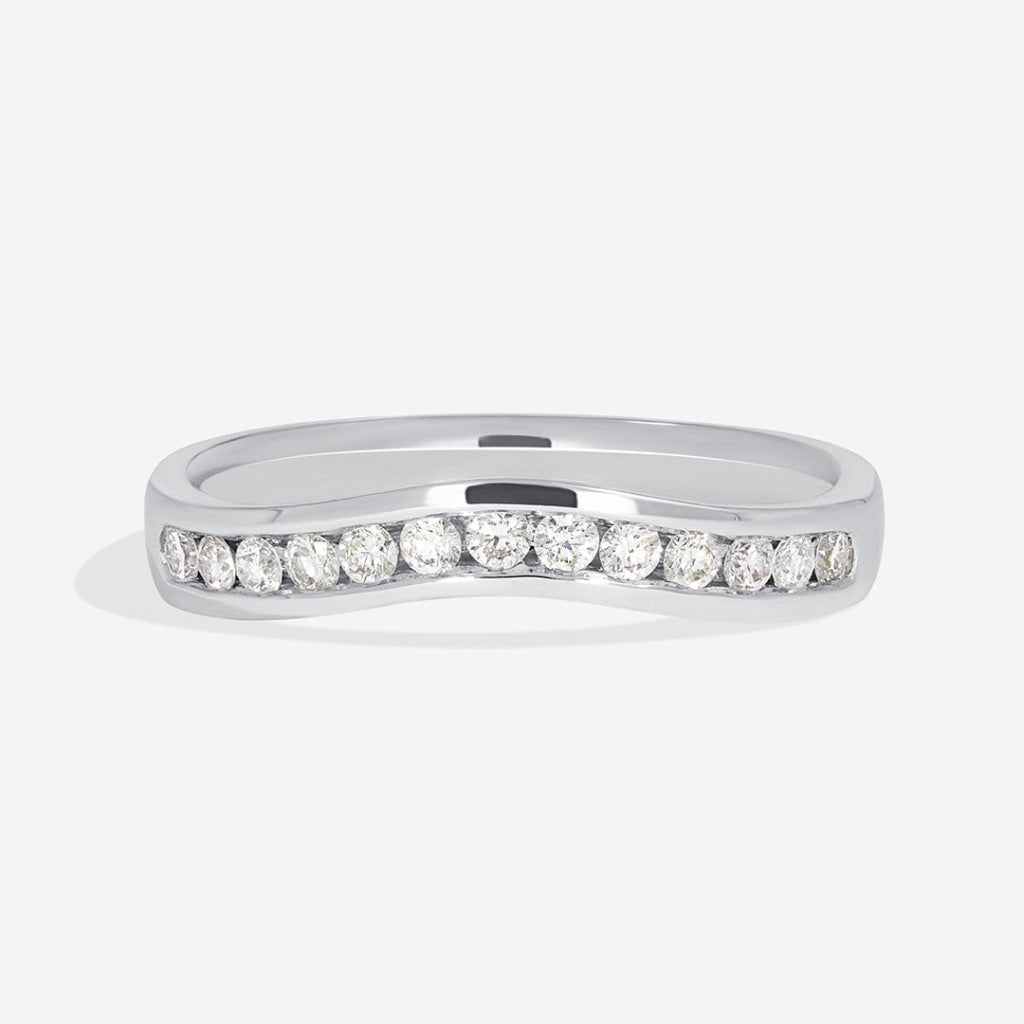 Arabella | Diamond Wedding Ring - 18ct White Gold