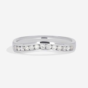 ARABELLA | Diamond Wedding Ring in 18ct White Gold