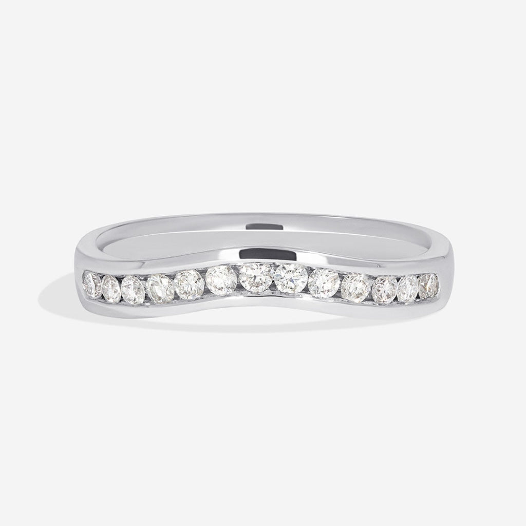 Arabella | Diamond Wedding Ring - 18ct White Gold