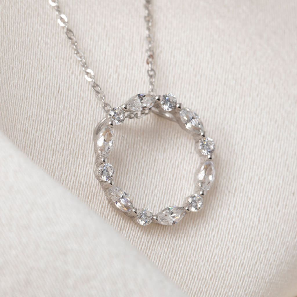 Arc of Light Necklace | 9ct White Gold - Necklace
