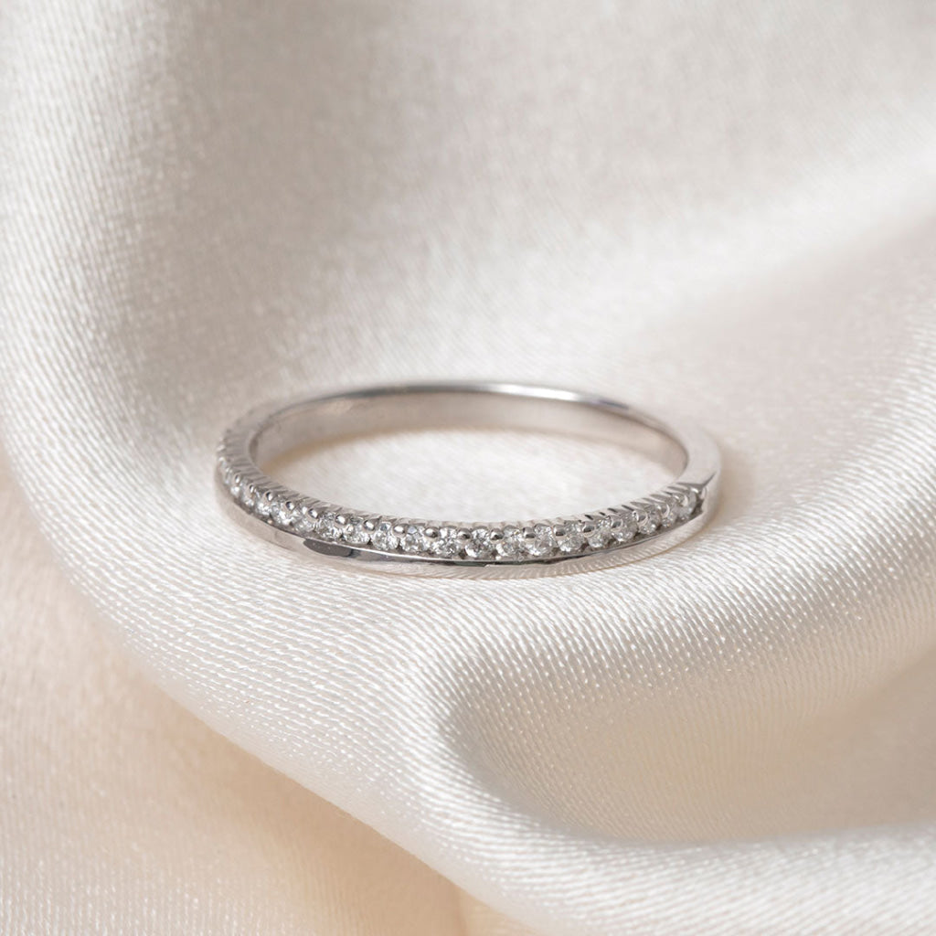ARCADIA | Natural Diamond Wedding Ring in 18ct White Gold