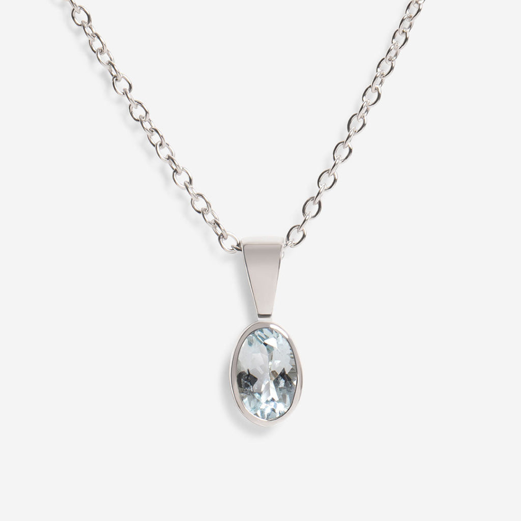 Arctic Aquamarine Necklace | 9ct Gold - Necklace