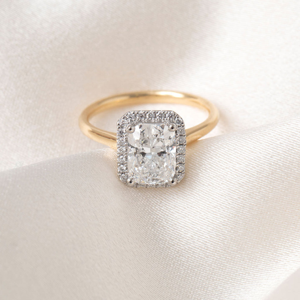 Arlette 2.20ct | Cushion Halo Lab Grown Diamond Engagement