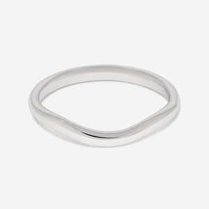 ARLO | Shaped Diamond Wedding Ring in Platinum