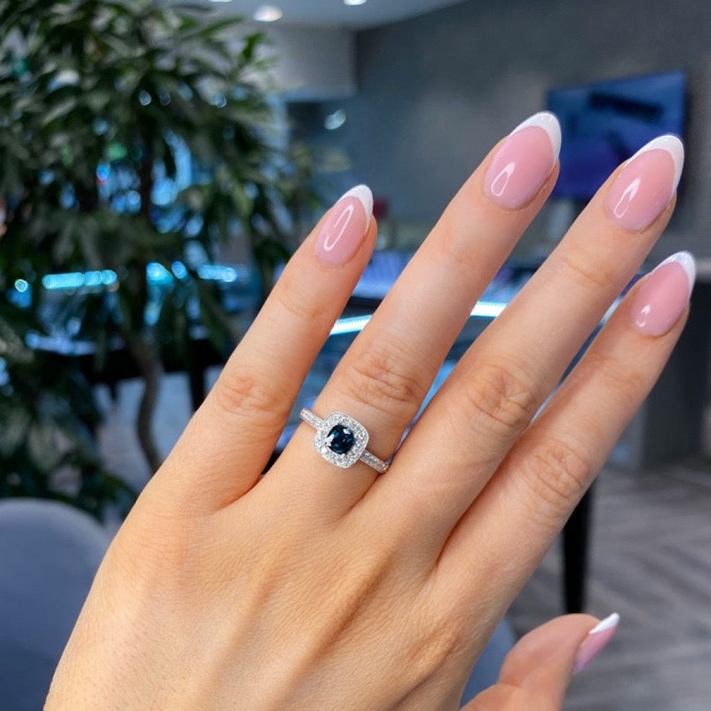 Asha Sapphire and diamond ring