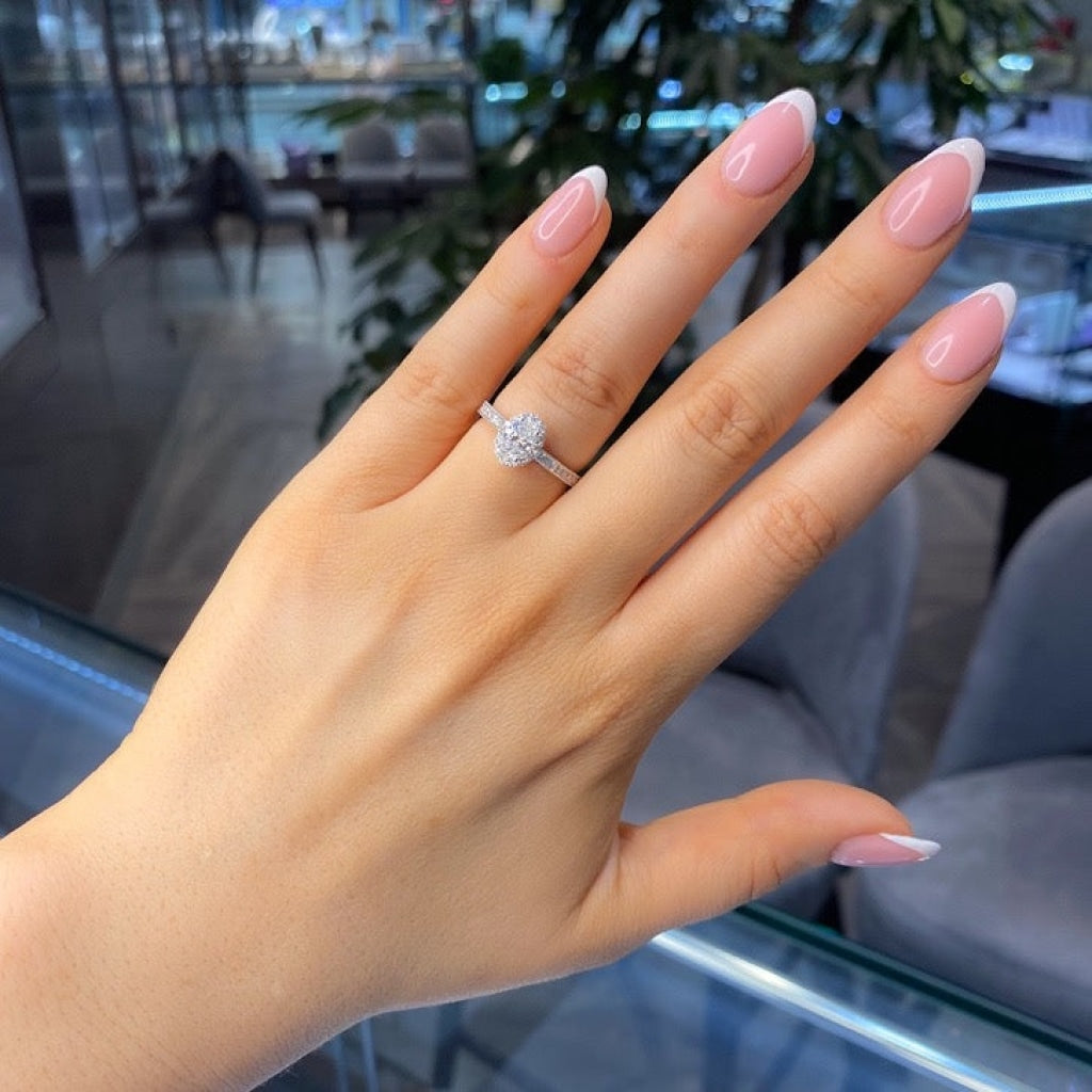 Ashford | Diamond Engagement Ring On Womans Hand - Gear Jewellers Dublin