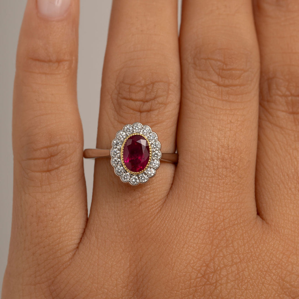 ASHLEA | Ruby & Diamond Ring - Rings