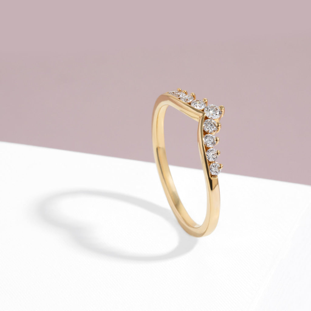 ASTRAL - 18ct Gold 0.15ct | Diamond Wedding Ring - Rings