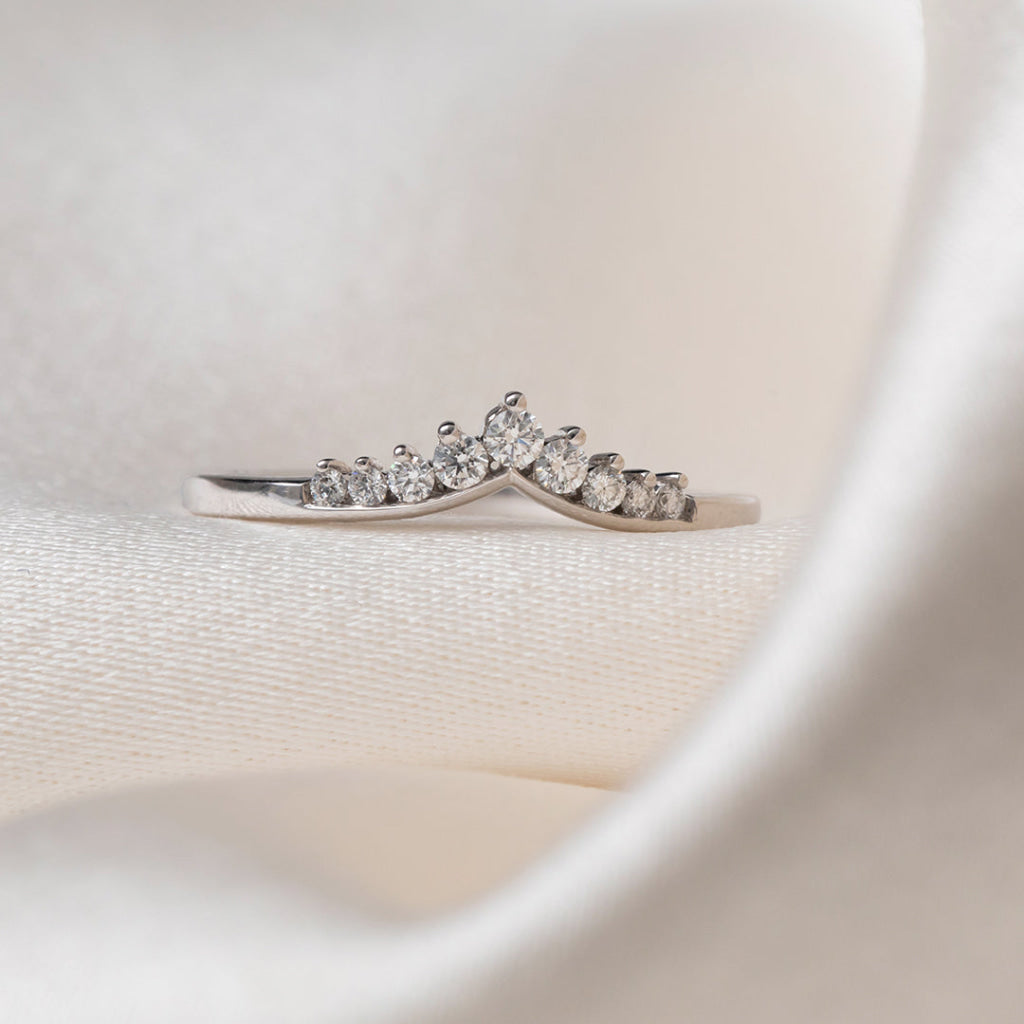 ASTRAL 0.15ct | Natural Diamond Wedding Ring in 18ct White