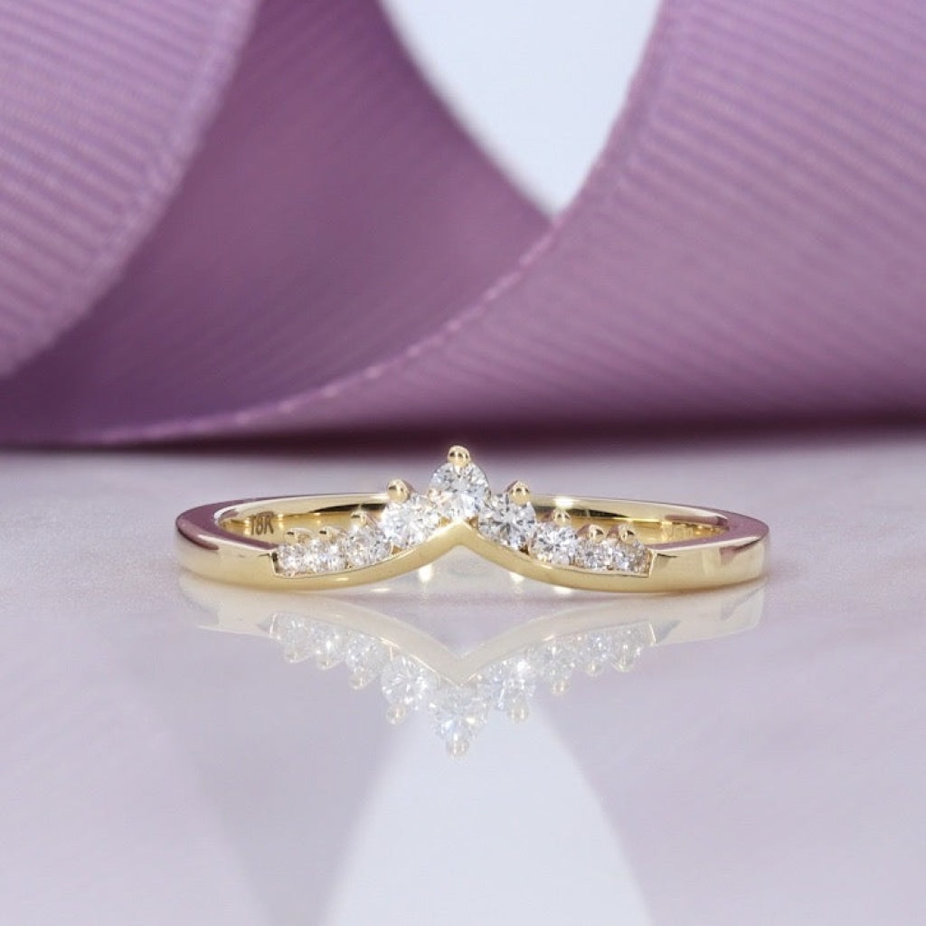 ASTRAL - Gold Ring | Diamond Wedding Ring - Rings