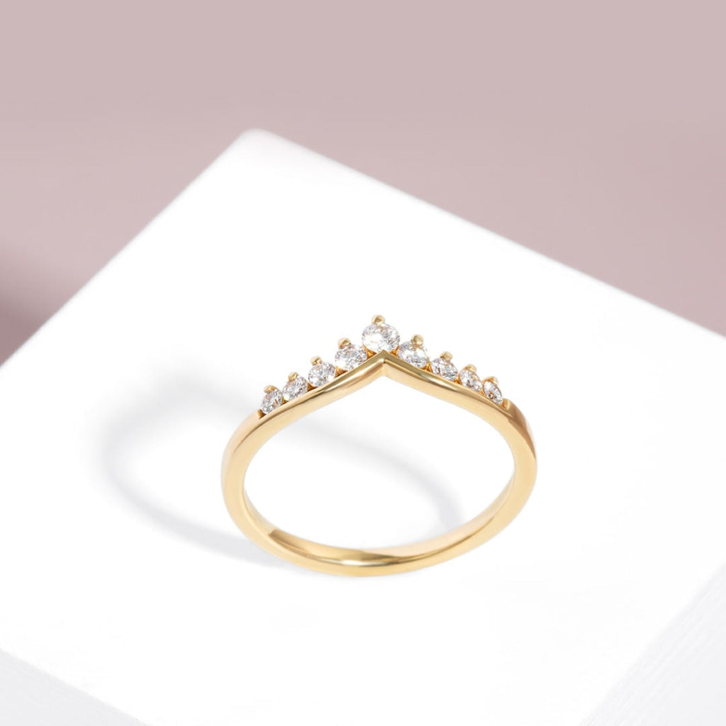 ASTRAL Gold Large | Diamond Wedding Ring - Rings