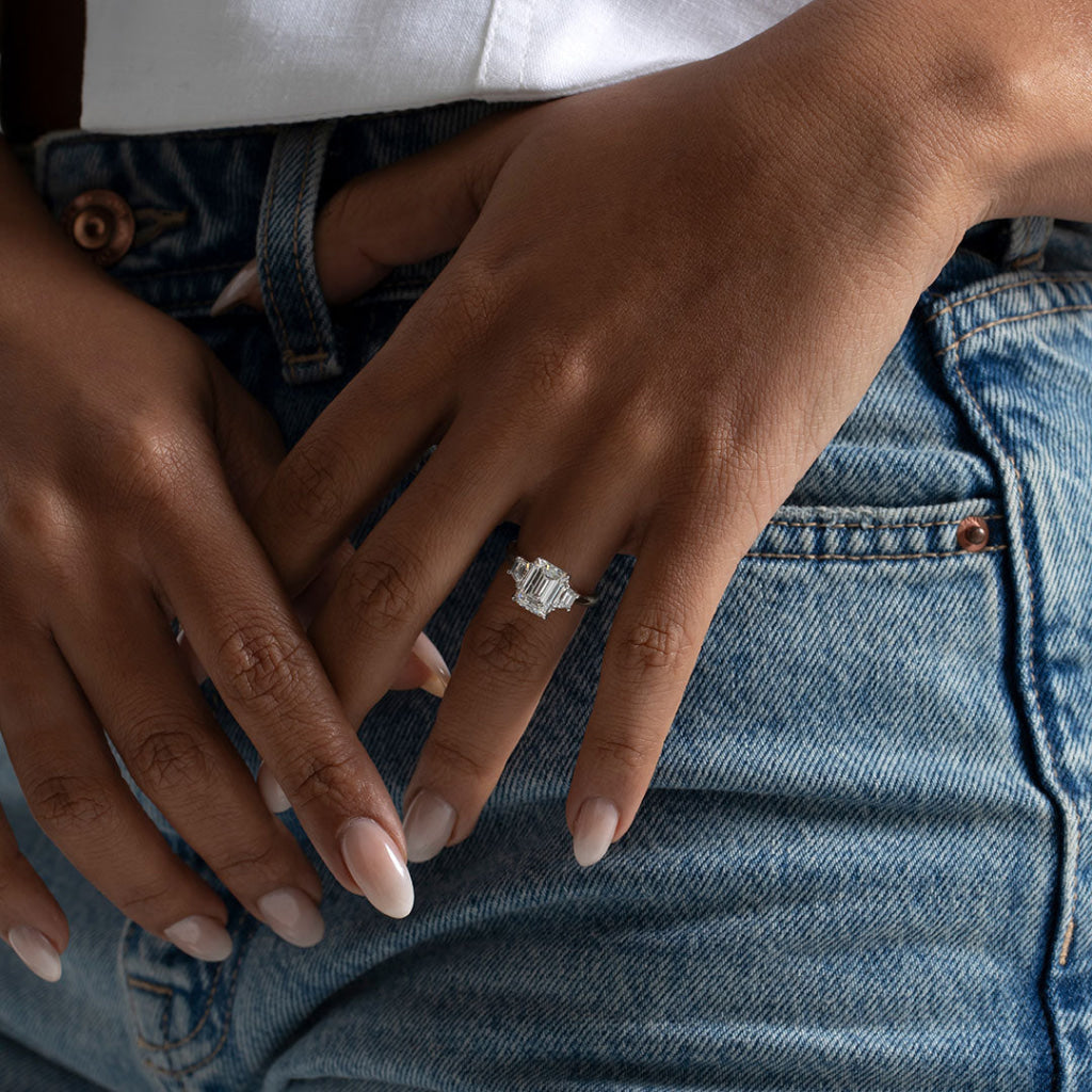 ASTRID 3.50ct | Emerald Cut Solitaire Lab Grown Diamond
