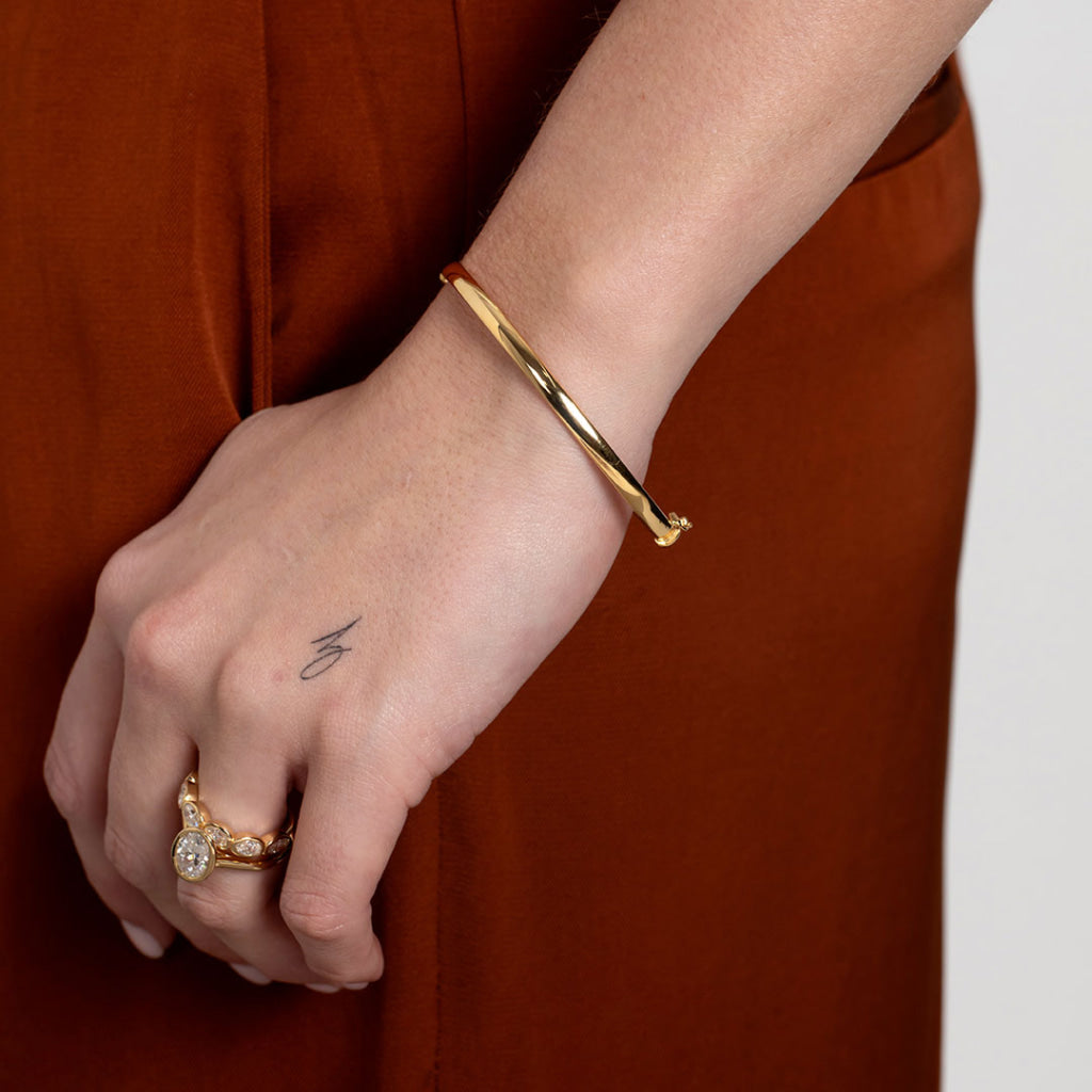 Aureole Bangle | 9ct Gold - Bracelet