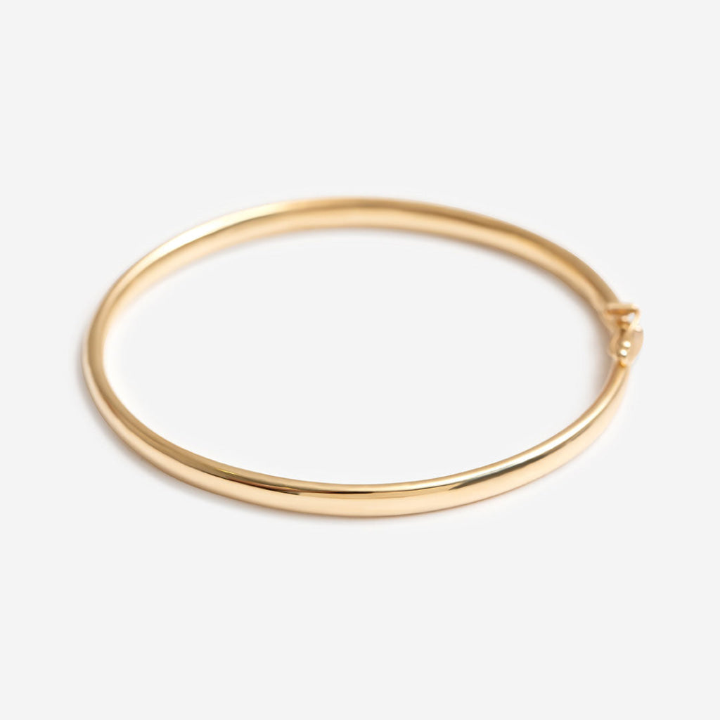 Aureole Solid Bangle | 9ct Gold - Bracelet