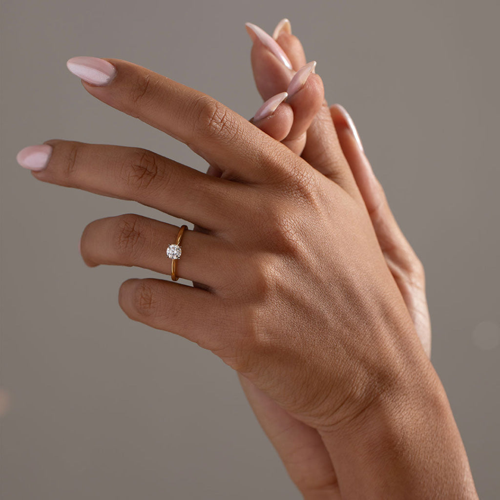 AURIC 0.50ct | Round Solitaire Lab Grown Diamond Engagement