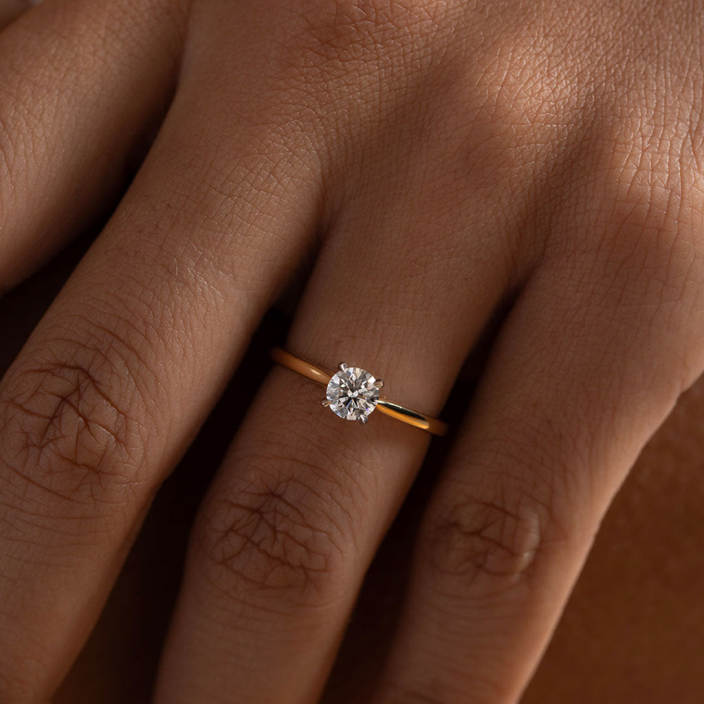 AURIC 0.50ct | Round Solitaire Lab Grown Diamond Engagement