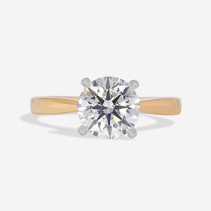AURIC 1.50ct | Round Solitaire Lab Grown Diamond Engagement Ring in 18ct Gold