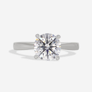 AURIC 1.50ct | Round Solitaire Lab Grown Diamond Engagement Ring in Platinum