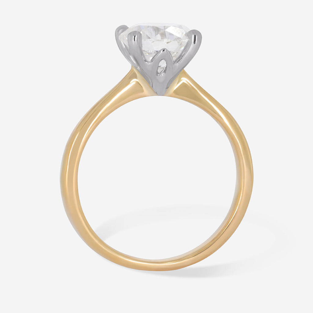 round diamond solitaire side view 