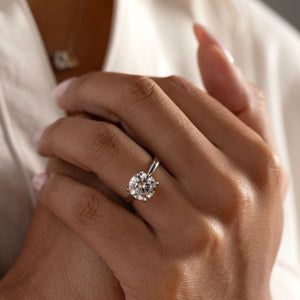 AURIC 2.50ct | Round Solitaire Lab Grown Diamond Engagement Ring in Platinum
