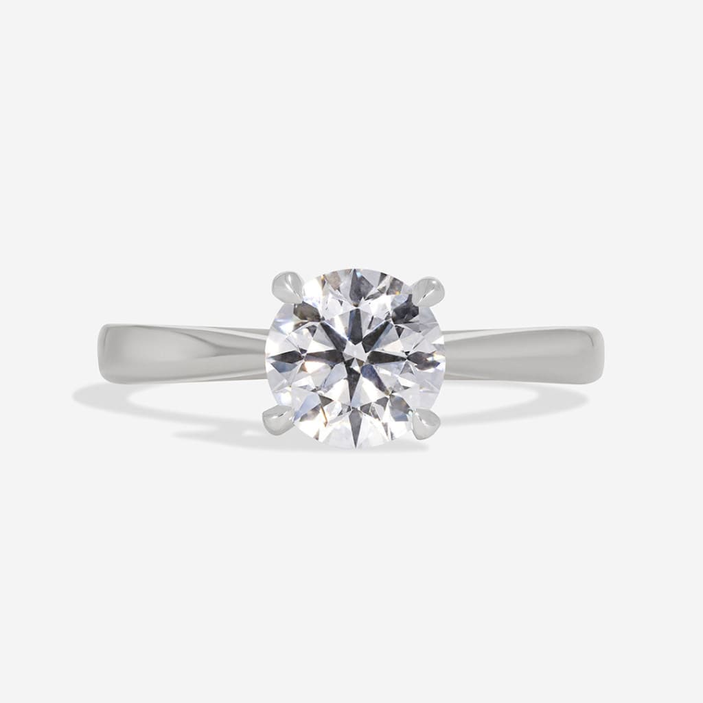 Auric Platinum 1ct Lab Grown Engagement Ring