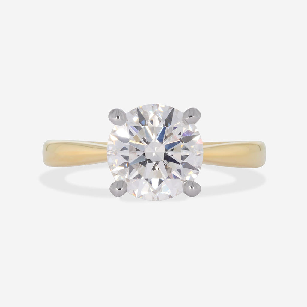 AURIC 2ct | Round Solitaire Lab Diamond Set in 18ct Gold