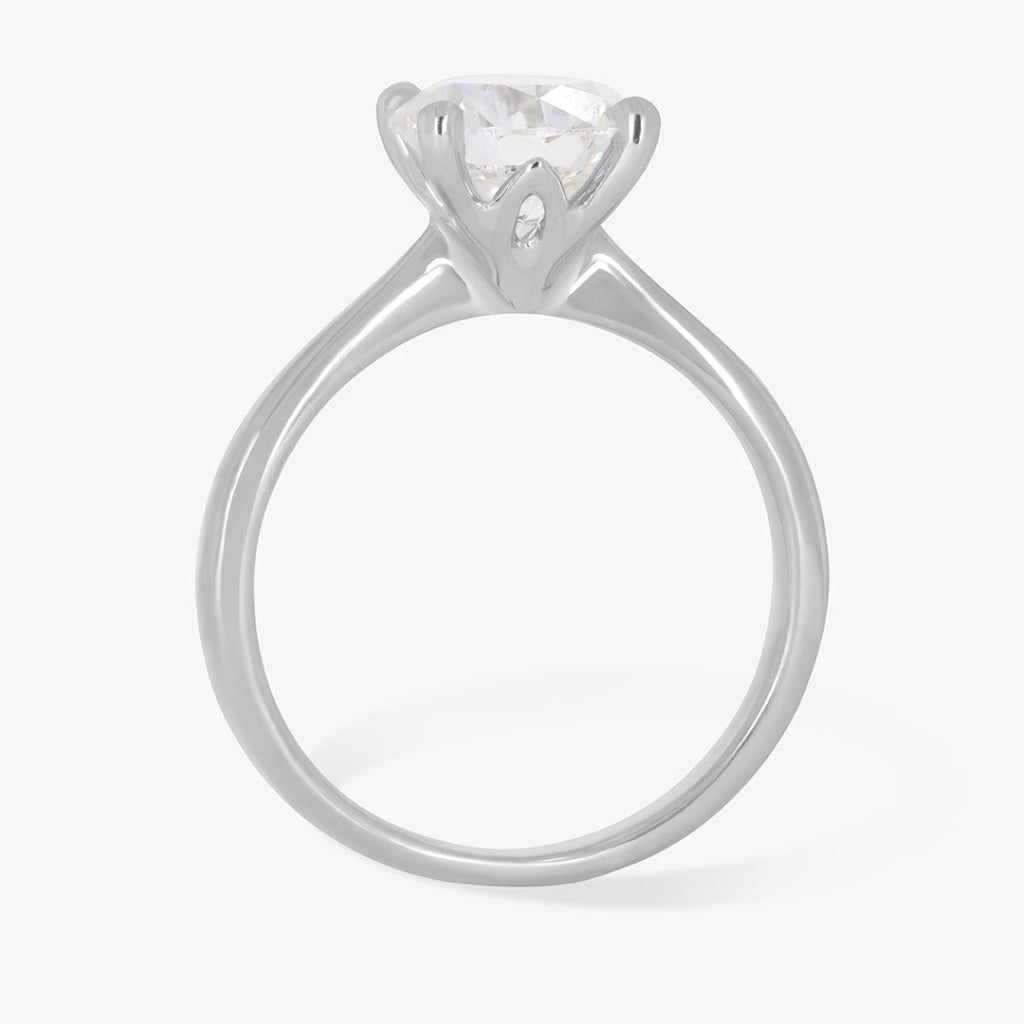 AURIC 2ct | Round Solitaire Lab Diamond Set in Platinum