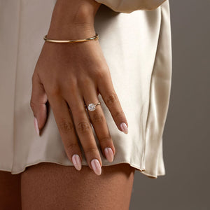 AURIC 3ct | Round Solitaire Lab Grown Diamond Engagement Ring in 18ct Gold