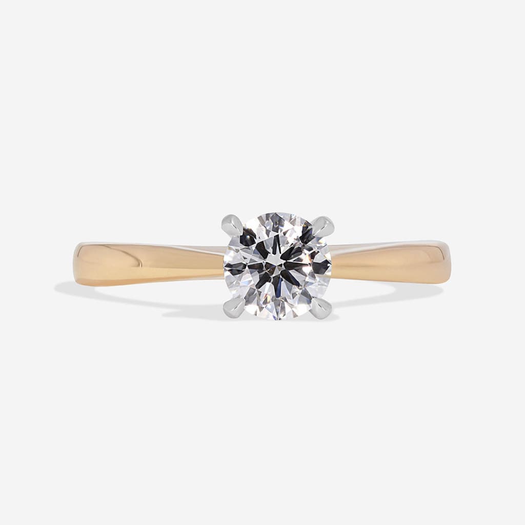 AURIC 0.50ct | Round Solitaire Lab Diamond Set in 18ct Gold