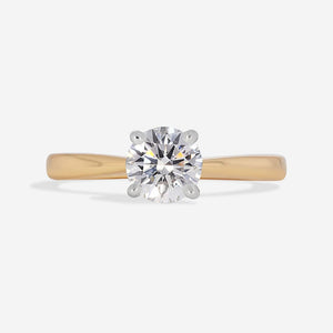 AURIC 0.75ct | Round Solitaire Lab Grown Diamond Engagement Ring in 18ct Gold